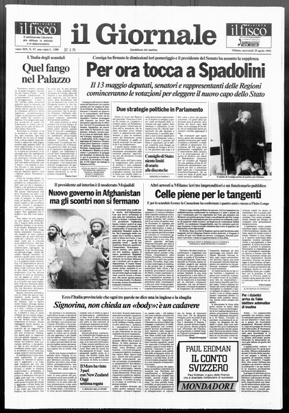 Il giornale : quotidiano del mattino